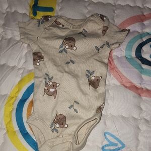 Carter's Beige Koala Print Baby Onesie